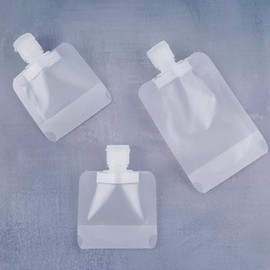 Travel Refill Pouch for Shampoo and Toiletries Body Wash Pouch 50ML 22ea