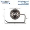 RecPro RV Towel Rack Brushed Nickel and Small Hand Towel