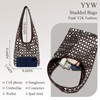 Studded Y2K Purses for Women Punk PU Leather Shoulder Hobo
