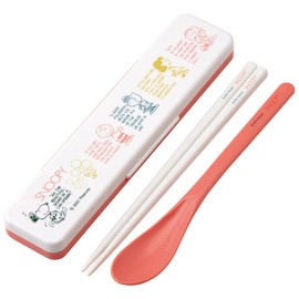Skater CCS3SAAG-A Snoopy Awesome Chopsticks & Spoon Set, Antibacterial, Made in Japan, 7.1 inches (18 cm)