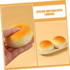 ibasenice 5pcs Simulated Bread Model Fake Food Baguette Pretzel Artificial