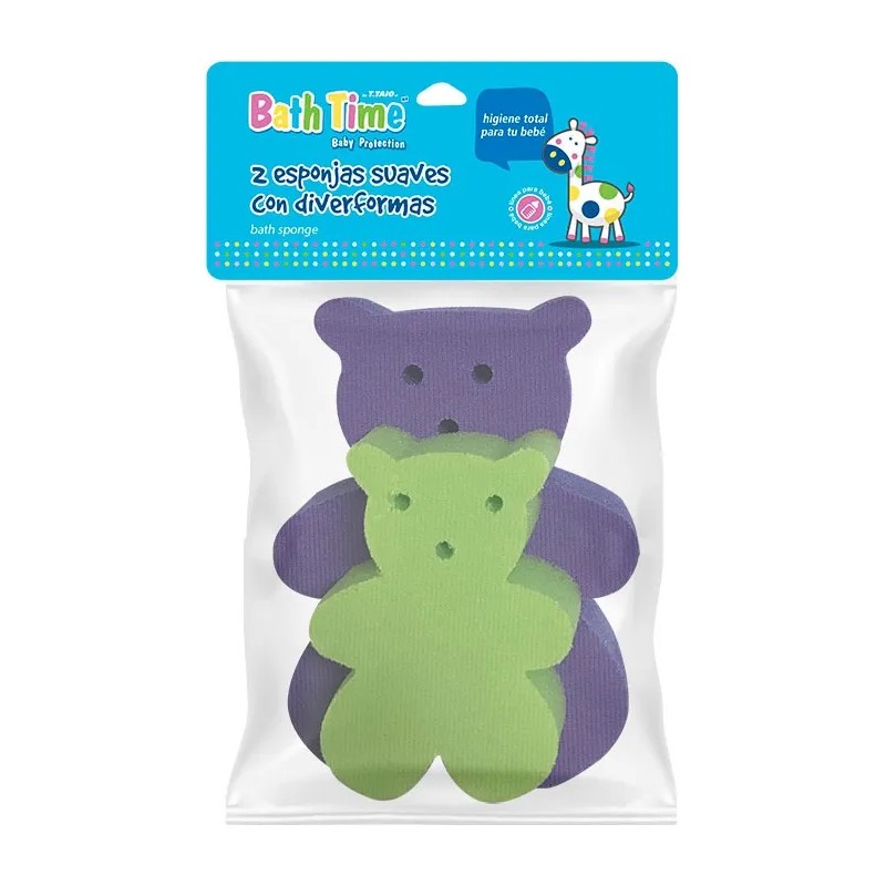Esponjas Con Tela Extra Suave Para Bebe Bath Time 2