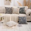 LUOYEHK Boho Throw Pillow Covers 18x18 Set of 2 Chenille