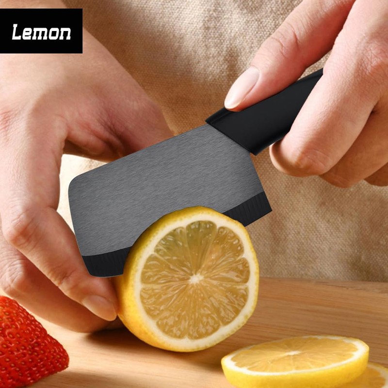 Ceramic Knife Mini Cleaver Nakiri Knife Black Small Paring Knife