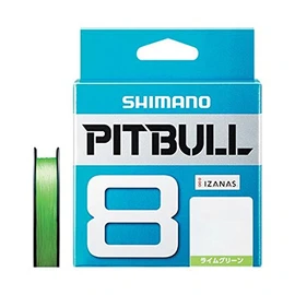 Shimano PL-M58R Pitbull 8-Strand PE Fishing Line, 492.1 Feet (150 M), No. 1.0, Lime Green, 22.4 lbs (10.2 kg)
