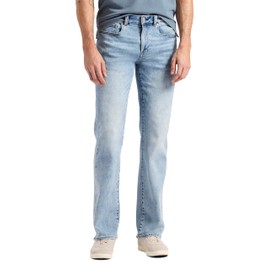 Buffalo David Bitton Men's Slim Boot King Jeans, Sanded and Whiskered, 34W x 32L