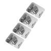 Rush Set 4 Soportes Ganchos Pared Metalicos Escoba Trapeador