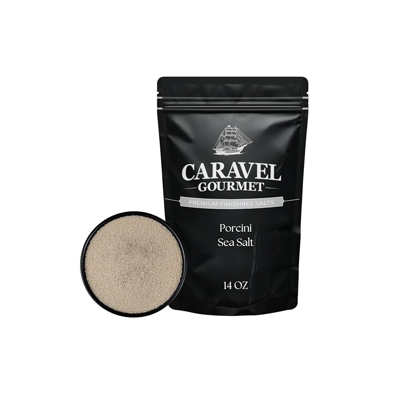 Porcini Sea Salt Infused with Finely Ground Porcini Mushrooms –