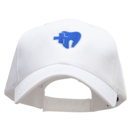 e4Hats.com Dentist Embroidered New Low Profile Organic Cotton Cap - White OSFM
