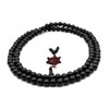 Zen Dear Unisex Natural Ebony Wood Buddhist Prayer Bead Necklace