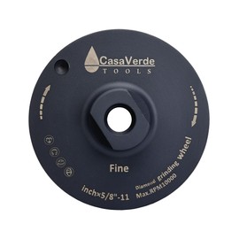 Casaverde Tools 4" Flat Resin Diamond Cup Wheels，Diamond Cup Wheels with 5/8“-11 Thread for Granite，Marble and Engineered Stone