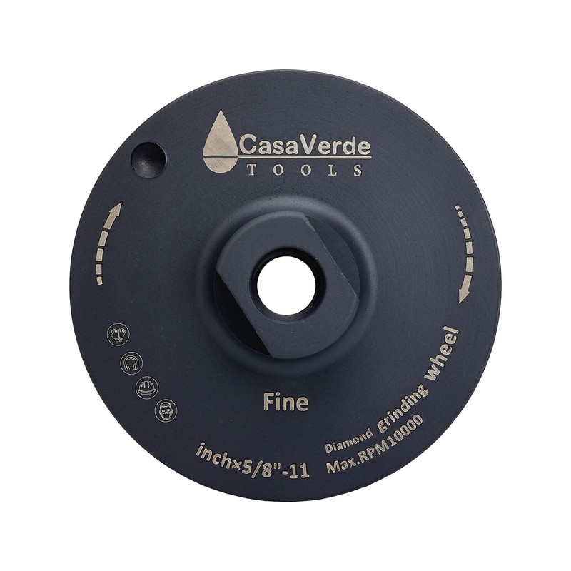 Casaverde Tools 4" Flat Resin Diamond Cup Wheels，Diamond Cup Wheels