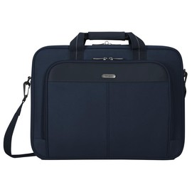 Targus 15-16” Classic Slim Briefcase with Shoulder Strap, Messenger Bag Fits Laptop - Blue (TCT02702GL)