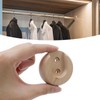Wealrit 6 Pcs Wooden Closet Rod Holders Unfinished Wood Wardrobe