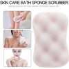 8 Piezas Esponja de Baño de Doble Cara Exfoliante para