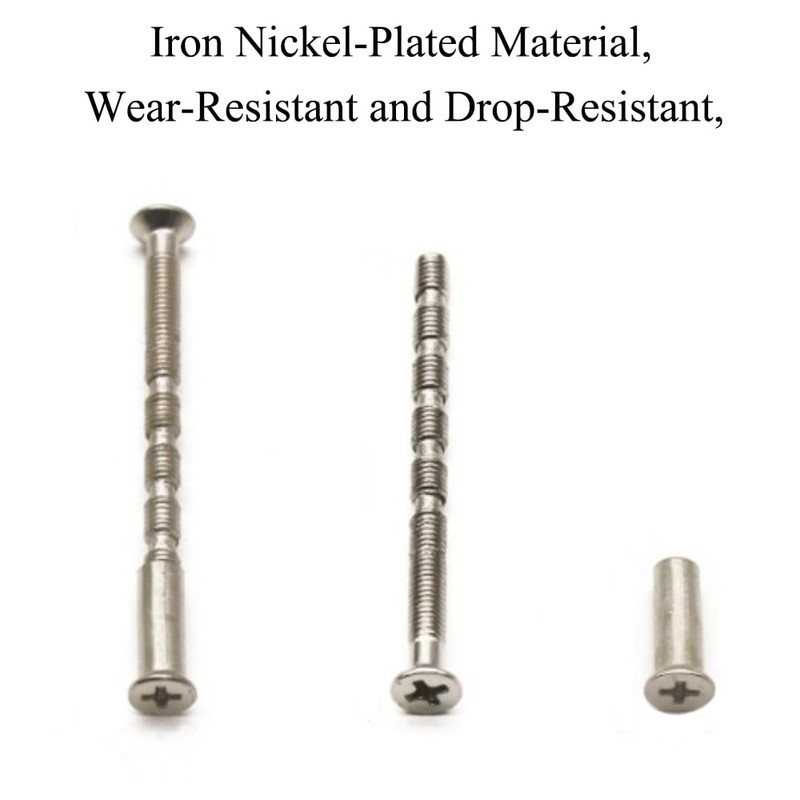 M4 Door Handle Screws and Sleeve Kit Nickel Plated Fixing