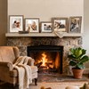 6x6 Picture Frames Set of 6 Rustic Wood Grain Photo