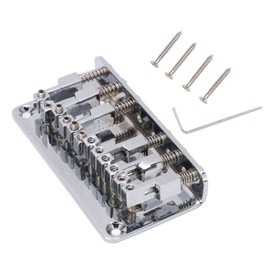 6 String Metal Bridge Replacement Adjustable Saddle Bridge Stringed Instrument Accessories