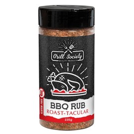 Grill Society Roast-tacular BBQ Rub, 235g – Ideal for Lamb, Beef, Chicken, Gravy, Rich Blend, Savoury Spices, BBQ Seasoning for Roasts and Grilling