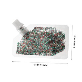 SAFIGLE Face Makeup Festival Glitter: Mermaid Chunky Sequins Body Face Hair Glitter Gel for Christmas Gras Parties Body Makeup