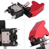 Qiilu 12V 20A Racing Car Red Cover LED Light SPST