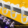 GOLRISEN Gutter Hooks,100 Piece Gutter Clips for Lights,Plastic Light Gutter