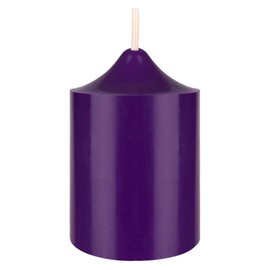 Mega Candles 1 pc Unscented Purple Dome Top Round Pillar Candle, Hand Poured Premium Wax Candles 2 Inch x 3 Inch, Home Décor, Wedding, Baby Showers, Birthdays, Celebrations, Party Favors & More