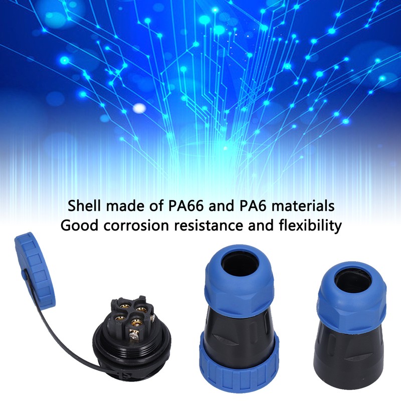 Aviation Plug Socket IP68 Waterproof Solderless Male Female Pair Connector