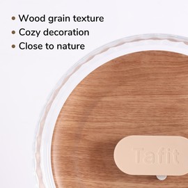 Tafit Silent Hamster Wheel 8.7 Inch Dual-Bearings Quiet Running Exercise Wheels with Wood Grain Backboard, Height Adjustable for Dwarf Hamsters, Gerbils, Mice, Hedgehog, Lemmings, Warm Brown