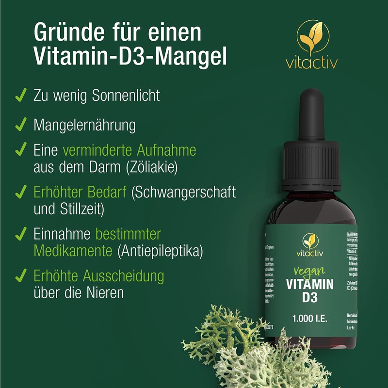 VITACTIV Vitamin D3 Drops - For Bones, Muscles & Immune