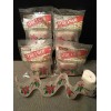 Dennison Vtg Dennison Christmas Poinsettia & Candy Cane Crepe Paper