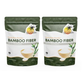 Skyland Kitchen Bamboo Fiber (3lb) Keto Fiber for Keto and Low Carb Baking, 0g Net Carbs, Improves Texture of in Baking, Extra Fine, Keto-Friendly, Gluten-Free, Non-GMO, Flour Rich in Silica and Minerals, Supports Healthy Skin, Nails, Hair, Joints and Bo