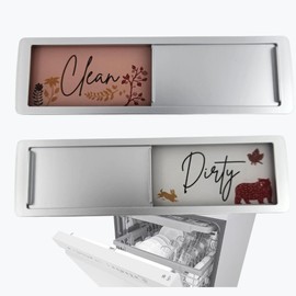 Dishwasher Magnet Clean Dirty Sign, Dirty Clean Dishwasher Magnet, Clean/Dirty Magnetic Sign, Woodland Creatures Kitchen Decor