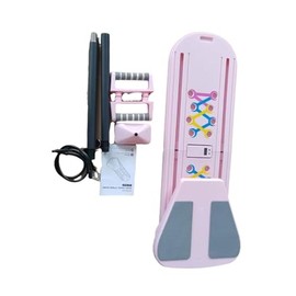 VBZP Pilates Board - Pilates Reformer Set, Portable and Foldable Pilates Board for Home Workout, Multifunctional Pilates Board for Women, Pilates Reformer Machine for Home Exercise, Pink Grey