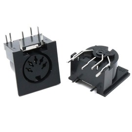 Xiaoyztan 10 Pcs 5-Pin DIN Female Sockets PCB Mounted Type Audio Video Jack Connectors