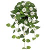Briful Artificial Hanging Flowers in Pot 25.6" Faux Silk Morning