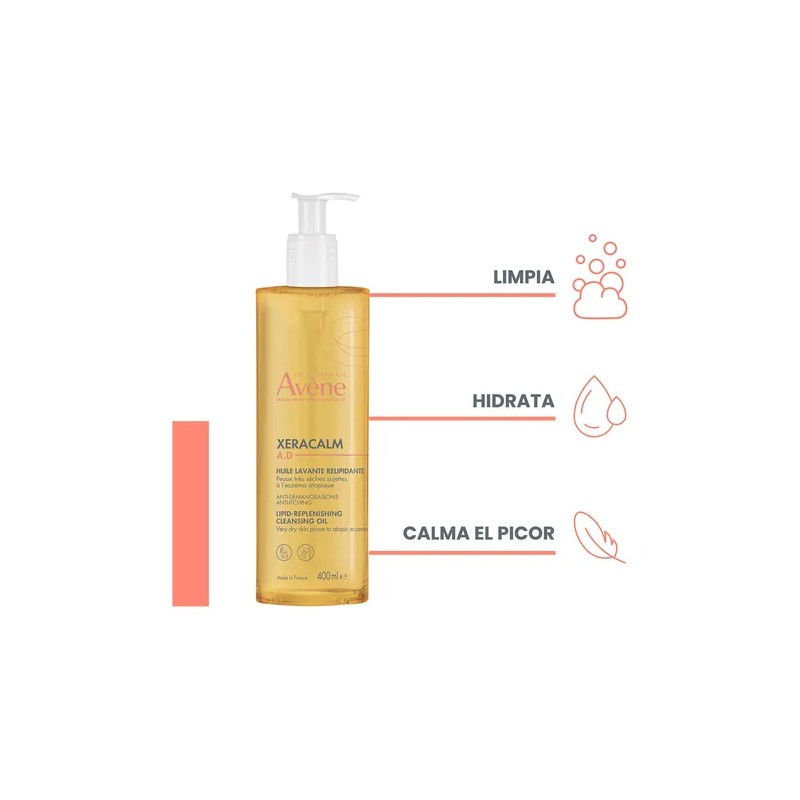 Aceite Avène Xeracalm A.D Relipidizante para Piel Seca 400 mL