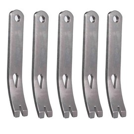 RONRONS 5 Pack Mini Stainless Steel Pocket Pry Bar Crowbar Multifunction EDC Tool Survival Opener