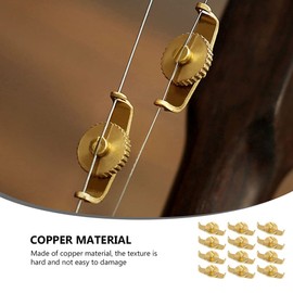 Milisten 12pcs Erhu Fine-tuning Erhu Adjustment Tools Erhu Parts Copper Erhu Fine Tuners Erhu Replacement Accessories Erhu Fine Tuners Erhu Accessories