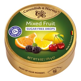 Cavendish & Harvey Sugar Free Mixed Fruit Drops, 175g