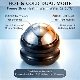 Massage Ice Roller Ball, Roller for Muscles Deep Tissue Cold & Heat Therapy