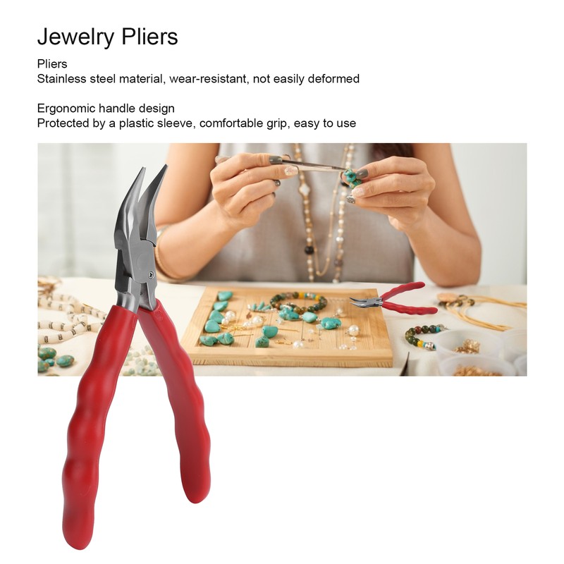 Nylon Pliers Mini Stainless Steel Jewelry Glasses Clamp DIY Making