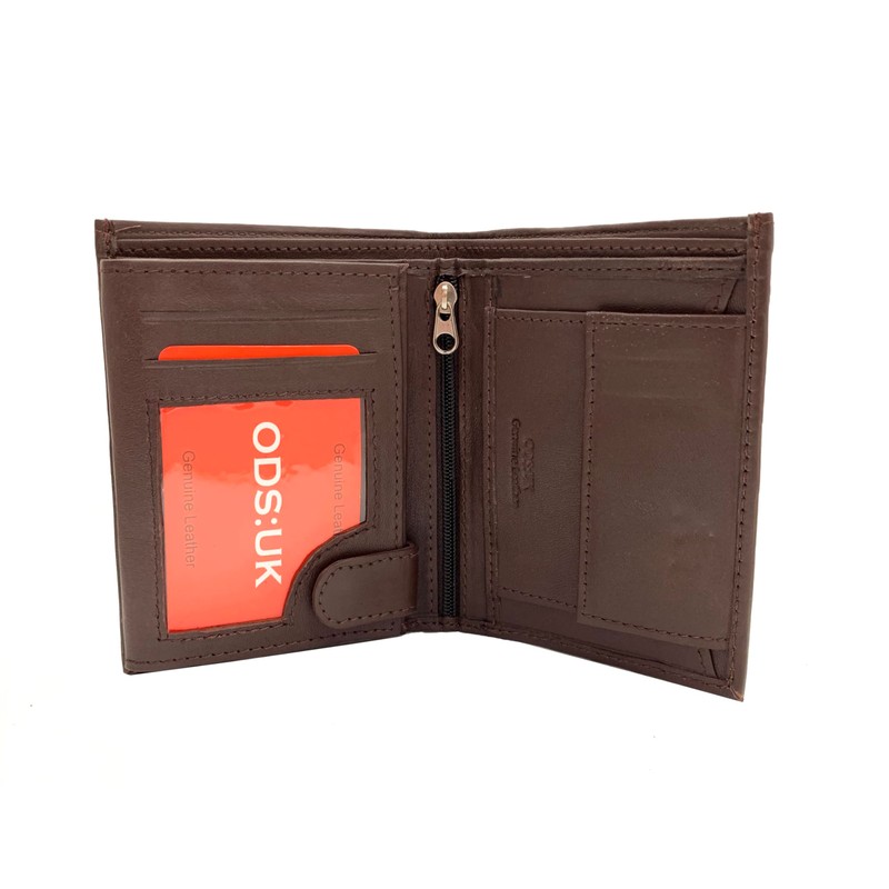ODS:UK Men's Soft and Secure Leather Wallet with RFID Blocking,