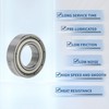 X AUTOHAUX 6800ZZ Deep Groove Ball Bearings P6 10x19x5mm Lubricated