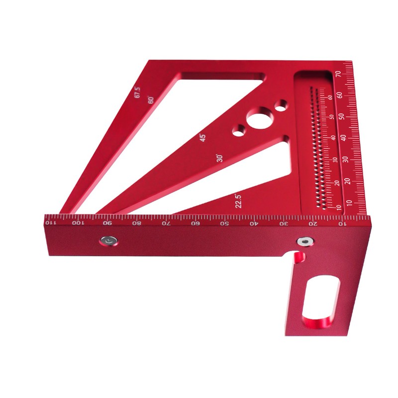 Upgrade Woodworking Measuring Ruler Metric/Inch 3D Multi-Angle Aluminum Alloy 22.5/30/45/60/67.5/90