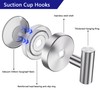 Aikzik Suction Hooks for Shower, Bathroom, Kitchen, Glass Door –