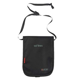 Tatonka Brustbeutel Hang Loose RFID B - Geldbörse zum Umhängen mit RFID Blocker - TÜV geprüft - Bietet Platz für mindestens zwei (EU) Reisepässe - Schützt vor Datenklau - 20 x 14 x 2 cm - schwarz