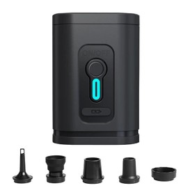 LUOOV Electric Air Pump, Portable Air Pump Inflator/Deflator Pumps for Outdoor Camping, Inflatable Cushions, Air Mattress Beds, Boats, Swimming Ring (Tiny Mini Black)