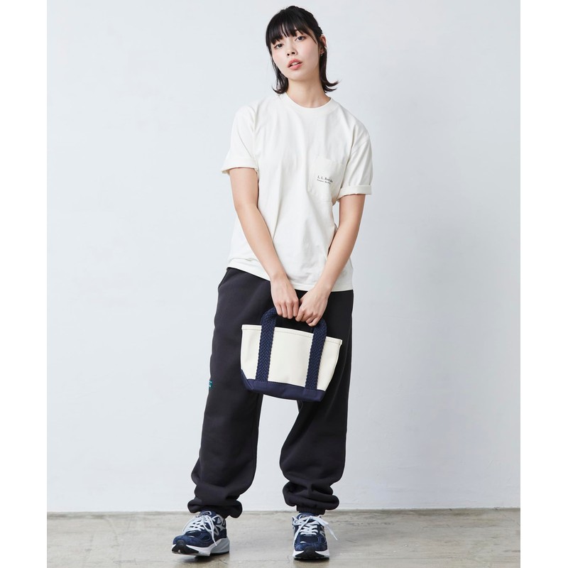 Elbeen Web Handle Tote Bag, Black