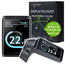 i-LEFANTE Protective Case Set for Bosch Purion 200 Display (BRC3800) & Kiox 500 Display (BHU3700) - Screen Protector from Scratches and Bumps - Ebike Accessories